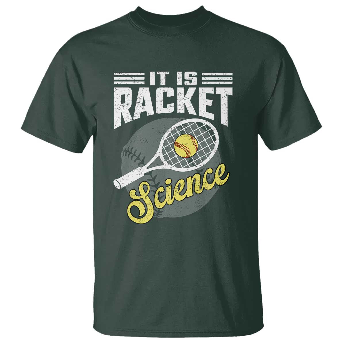 Funny Tennis T Shirt It's Racket Science - Wonder Print Shop