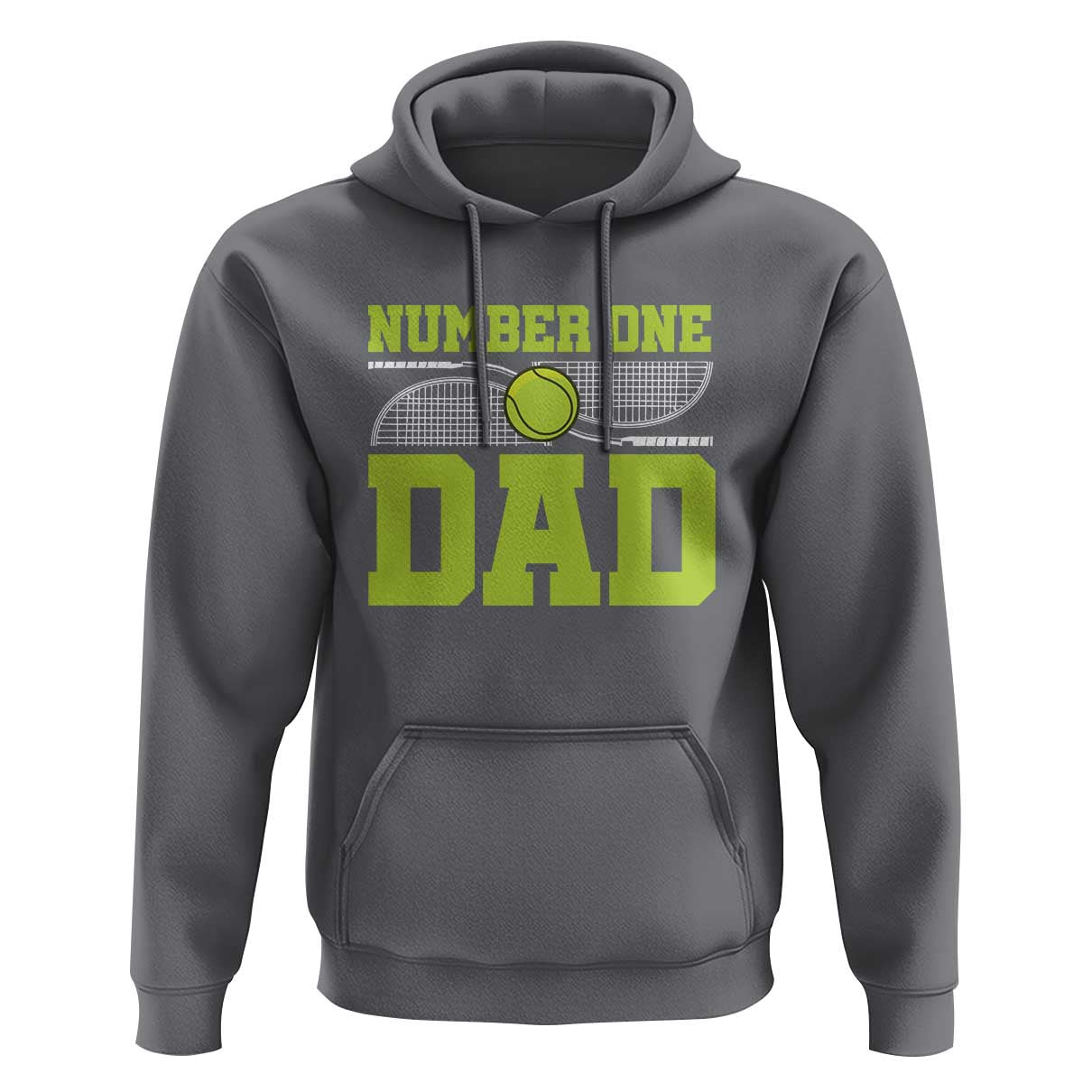 Funny Number One Tennis Dad Hoodie - Wonder Print Shop