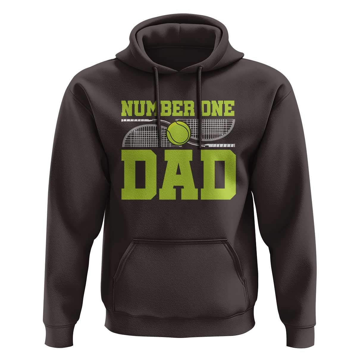 Funny Number One Tennis Dad Hoodie - Wonder Print Shop
