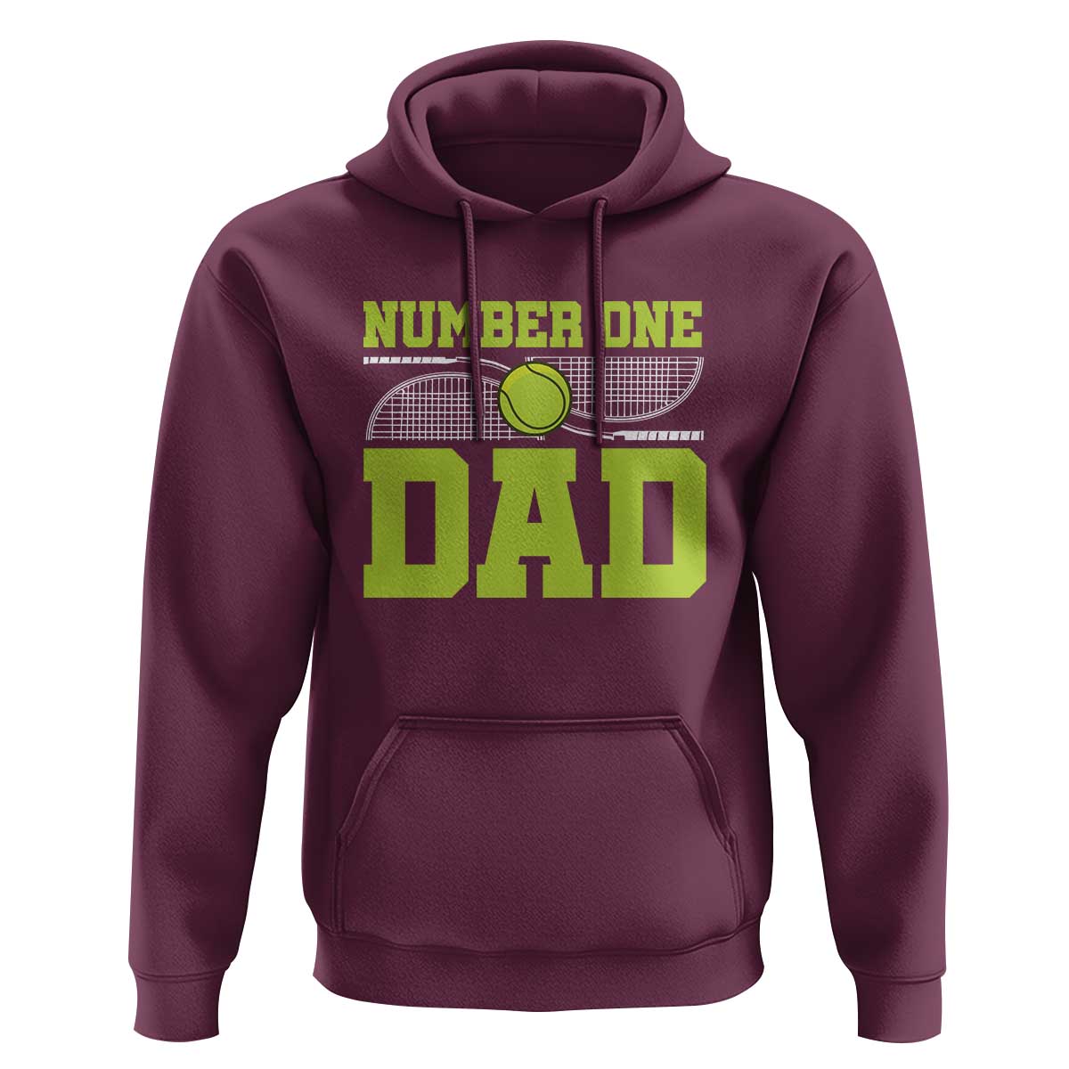 Funny Number One Tennis Dad Hoodie - Wonder Print Shop
