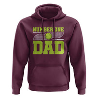 Funny Number One Tennis Dad Hoodie - Wonder Print Shop