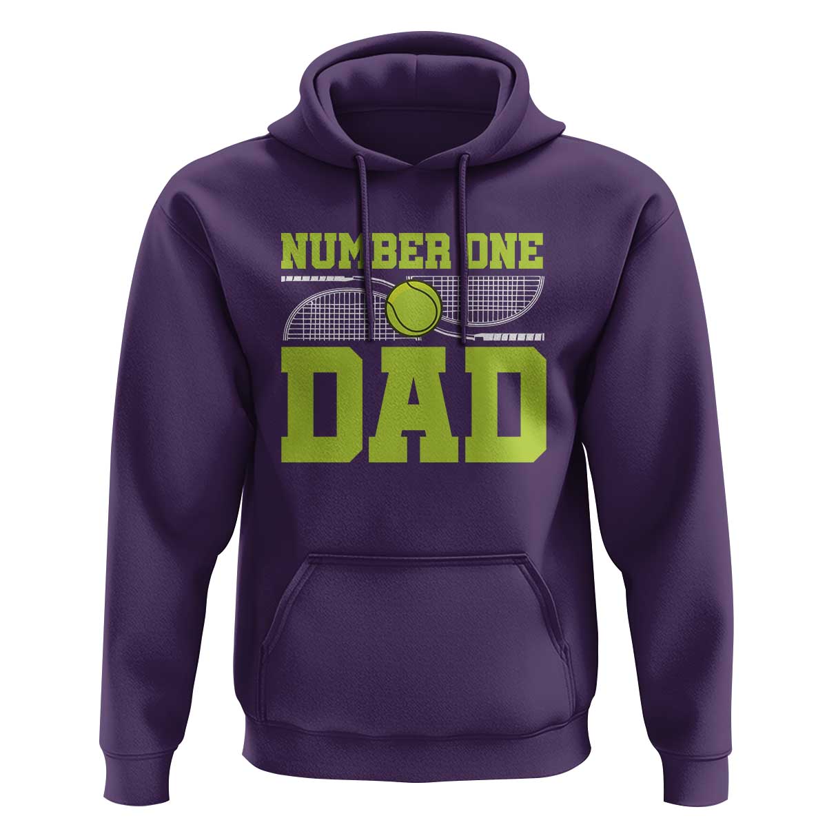 Funny Number One Tennis Dad Hoodie - Wonder Print Shop