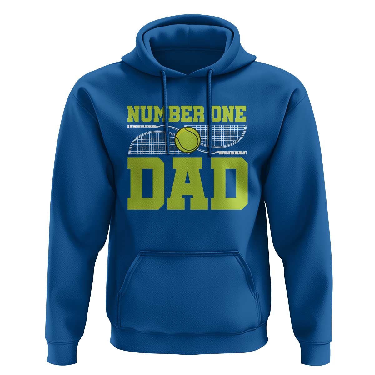 Funny Number One Tennis Dad Hoodie - Wonder Print Shop