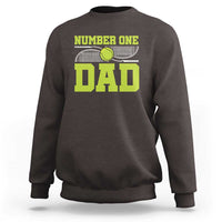 Funny Number One Tennis Dad Sweatshirt - Wonder Print Shop
