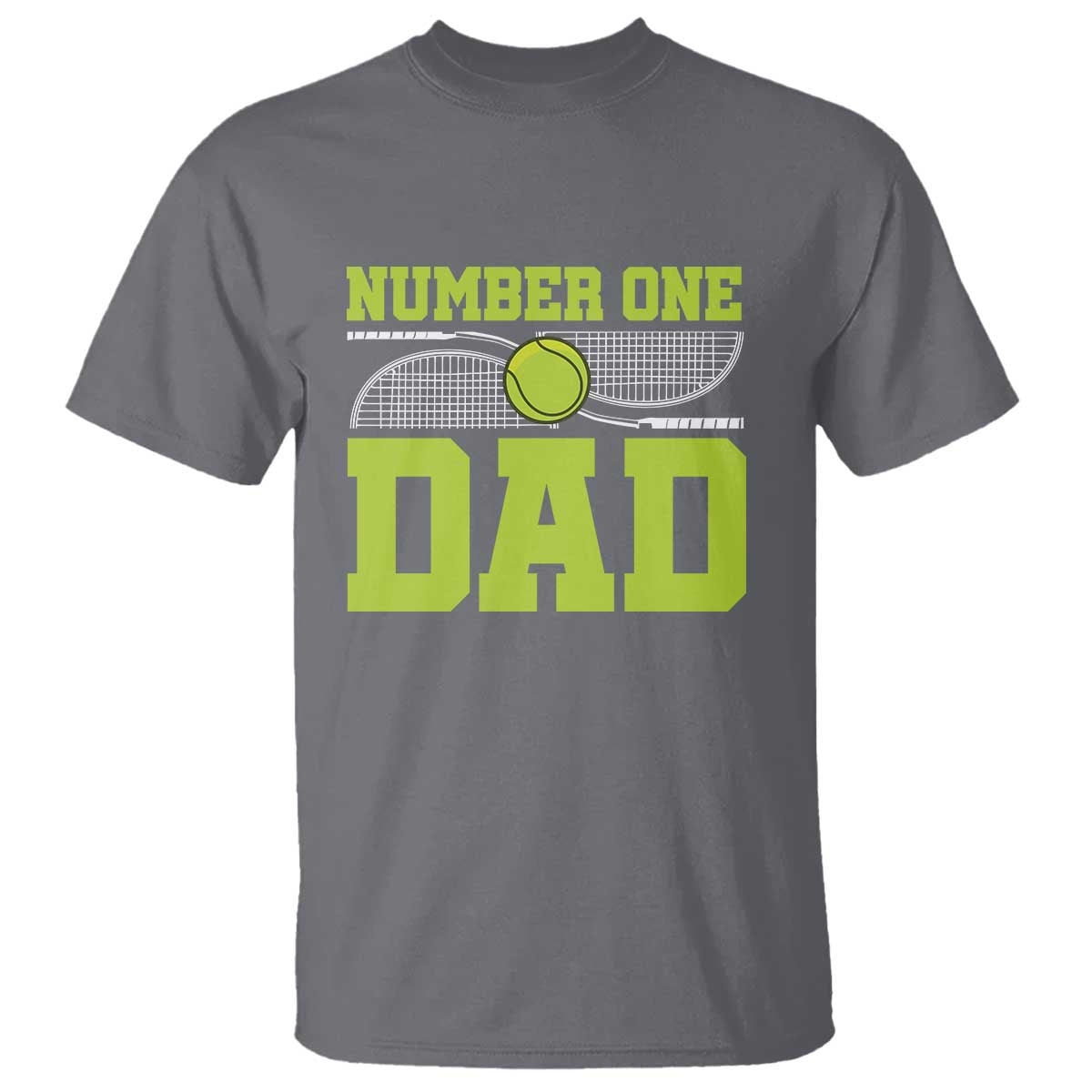 Funny Number One Tennis Dad T Shirt - Wonder Print Shop