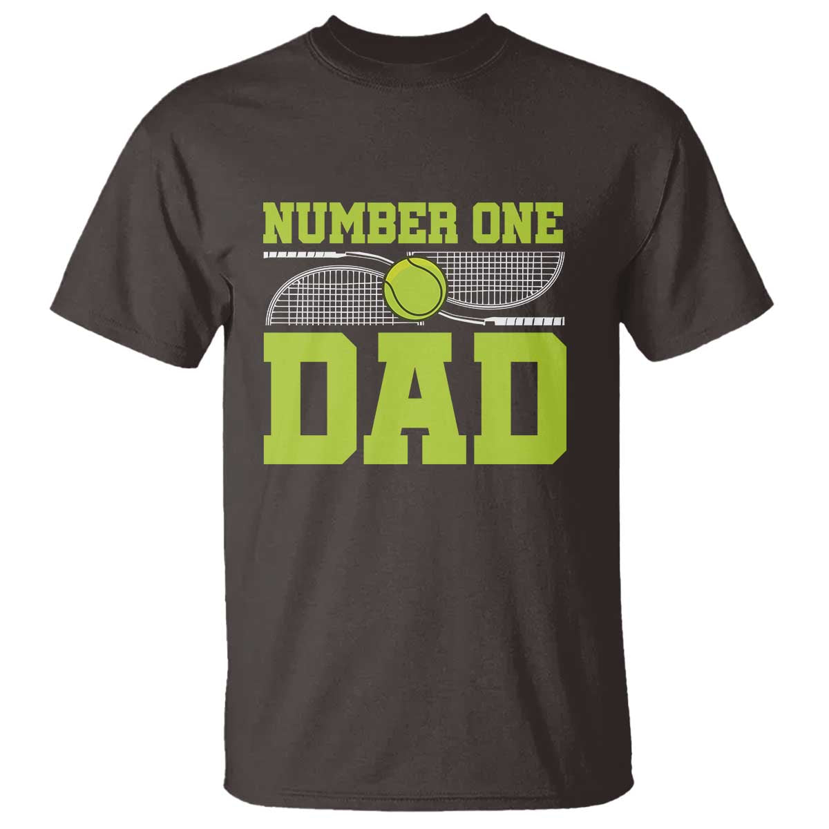 Funny Number One Tennis Dad T Shirt - Wonder Print Shop