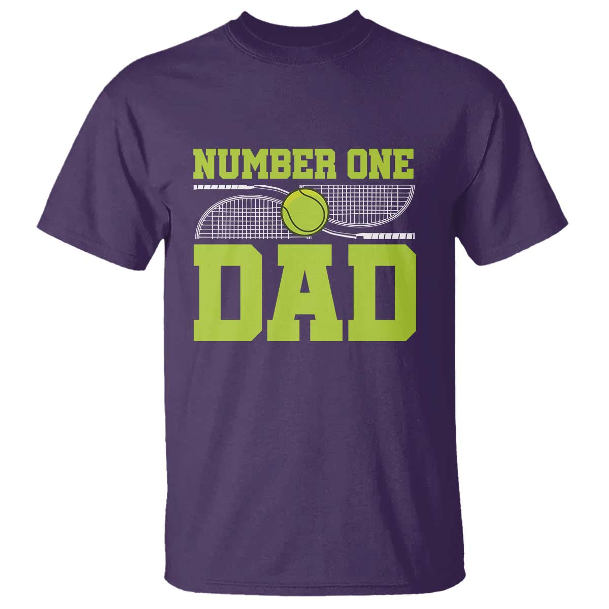 Funny Number One Tennis Dad T Shirt - Wonder Print Shop