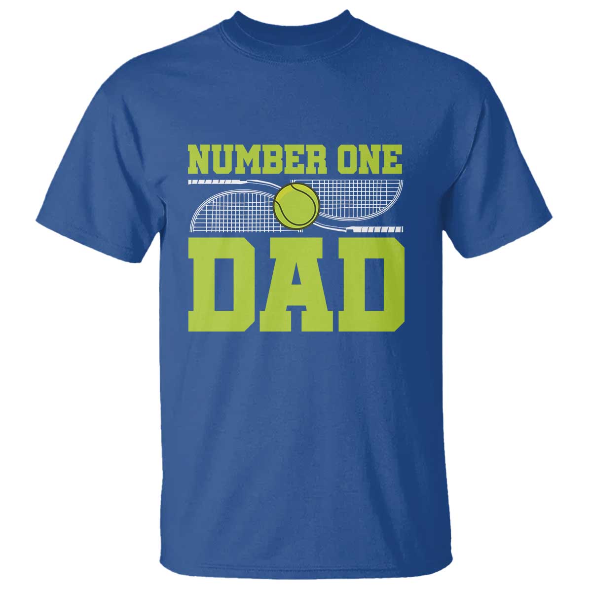 Funny Number One Tennis Dad T Shirt - Wonder Print Shop