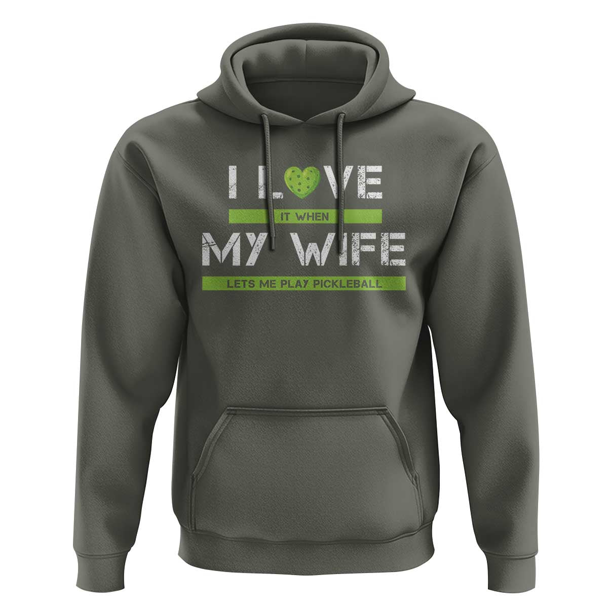 Funny I Love It When My Wife Lets Me PLay Pickleball Hoodie - Wonder Print Shop
