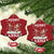 Xmas Lacrosse Christmas Ornament Merry LAXMAS Santa Reindeer Lacrosse Player - Wonder Print Shop