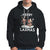 Christmas Sport Hoodie Merry LAXMAS Santa Reindeer Play Lacrosse - Wonder Print Shop