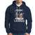 Christmas Sport Hoodie Merry LAXMAS Santa Reindeer Play Lacrosse - Wonder Print Shop
