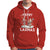 Christmas Sport Hoodie Merry LAXMAS Santa Reindeer Play Lacrosse - Wonder Print Shop