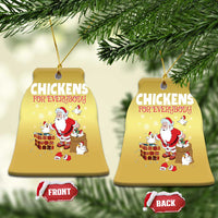 Funny Xmas Farmer Christmas Ornament Chickens For Everybody - Wonder Print Shop