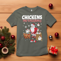 Christmas T Shirt Chickens For Everybody Santa Present Chimney - Wonder Print Shop