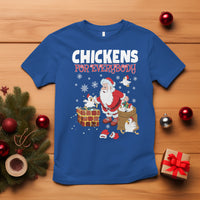 Christmas T Shirt Chickens For Everybody Santa Present Chimney - Wonder Print Shop