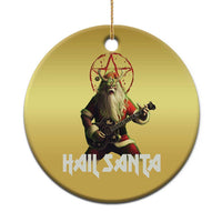 Hail Santa Sleigher Heavy Metal Christmas Ornament - Wonder Print Shop