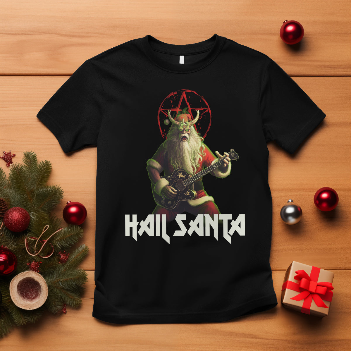 hail-santa-sleigher-heavy-metal-ugly-christmas-t-shirt