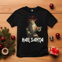 Hail Santa Sleigher Heavy Metal Ugly Christmas T Shirt - Wonder Print Shop