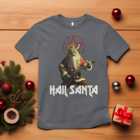 Hail Santa Sleigher Heavy Metal Ugly Christmas T Shirt - Wonder Print Shop