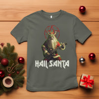 Hail Santa Sleigher Heavy Metal Ugly Christmas T Shirt - Wonder Print Shop