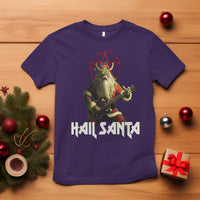 Hail Santa Sleigher Heavy Metal Ugly Christmas T Shirt - Wonder Print Shop