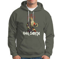 Hail Santa Sleigher Heavy Metal Ugly Christmas Hoodie - Wonder Print Shop