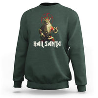 Hail Santa Sleigher Heavy Metal Ugly Christmas Sweatshirt - Wonder Print Shop