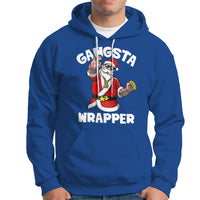 Christmas Hoodie Gangsta Wrapper Funny Santa Hip Hop - Wonder Print Shop
