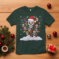 Christmas T Shirt Sugar Skull On Tree Funny Xmas - Wonder Print Shop