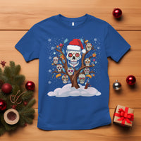 Christmas T Shirt Sugar Skull On Tree Funny Xmas - Wonder Print Shop