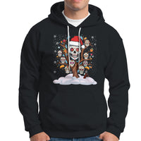 Christmas Hoodie Sugar Skull On Tree Funny Xmas - Wonder Print Shop
