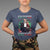 Christmas T Shirt Up On The Rooftop Click Click Click Santa Patriotic - Wonder Print Shop
