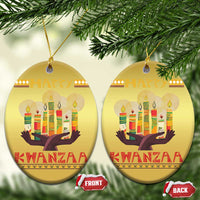 Happy Kwanzaa African American Xmas Christmas Ornament - Wonder Print Shop