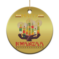 Happy Kwanzaa African American Xmas Christmas Ornament - Wonder Print Shop