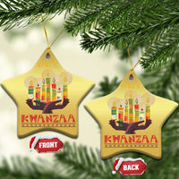 Happy Kwanzaa African American Xmas Christmas Ornament - Wonder Print Shop