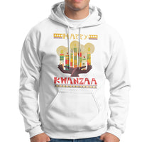 Christmas Hoodie Happy Kwanzaa African American Candles - Wonder Print Shop