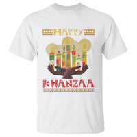Christmas T Shirt Happy Kwanzaa African American Candles - Wonder Print Shop