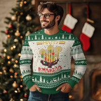 Happy Kwanzaa African American Xmas Ugly Christmas Sweater - Wonder Print Shop