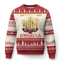 Happy Kwanzaa African American Xmas Ugly Christmas Sweater - Wonder Print Shop