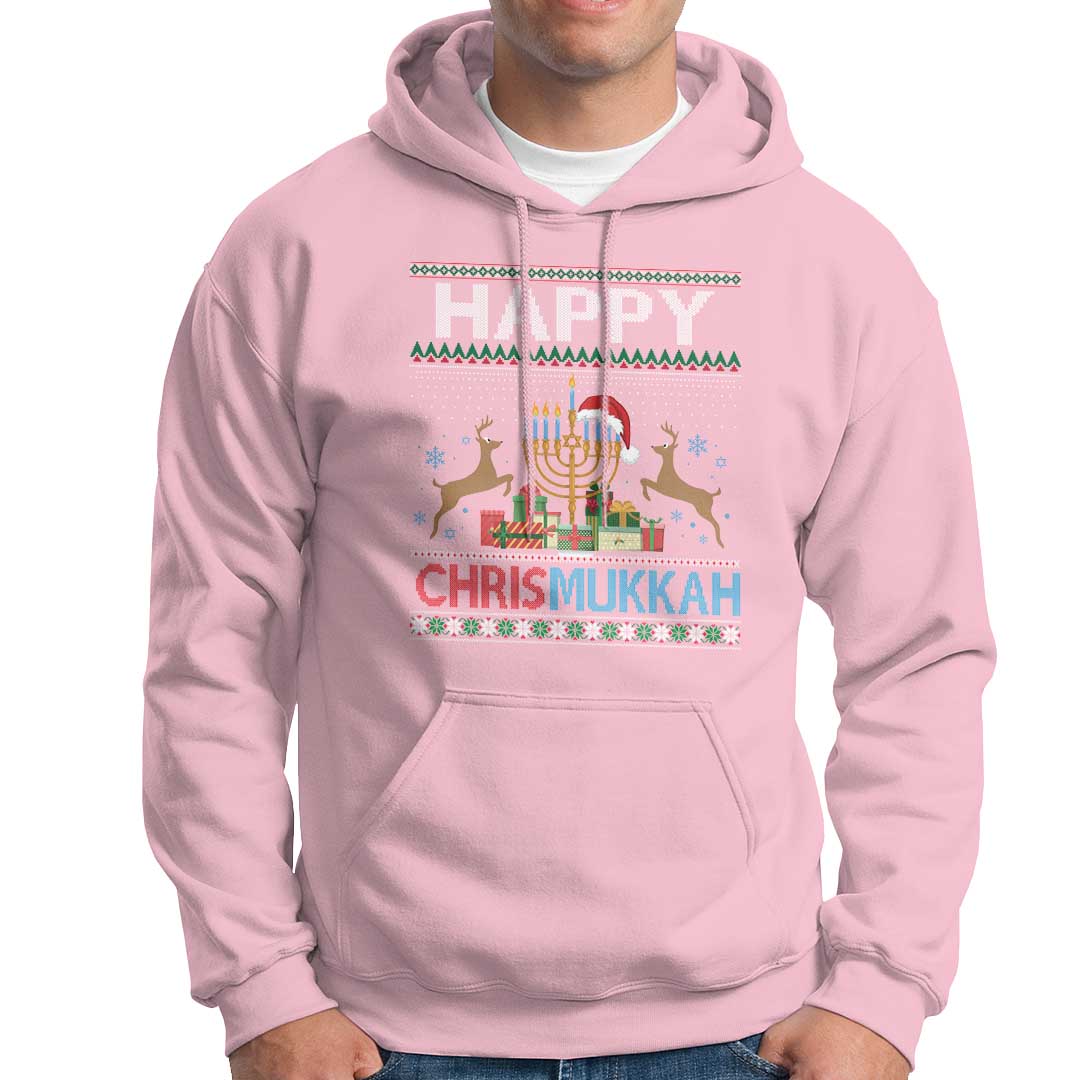 Happy Chrismukkah Funny Jewish Christmas Hanukkah Chanukah Hoodie