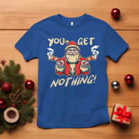 Christmas T Shirt Angry Santa Candy Gun You Get Nothing Cool Gangsta - Wonder Print Shop