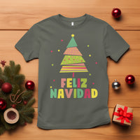 Feliz Navidad Colorful Xmas Tree Spanish Christmas T Shirt - Wonder Print Shop