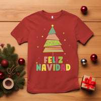 Feliz Navidad Colorful Xmas Tree Spanish Christmas T Shirt - Wonder Print Shop