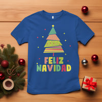 Feliz Navidad Colorful Xmas Tree Spanish Christmas T Shirt - Wonder Print Shop