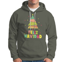 Feliz Navidad Colorful Xmas Tree Spanish Christmas Hoodie - Wonder Print Shop