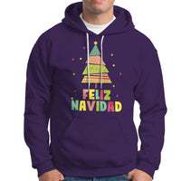 Feliz Navidad Colorful Xmas Tree Spanish Christmas Hoodie - Wonder Print Shop
