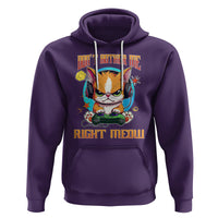 Cat Gamer Hoodie Don't Bother Me Right Meow Funny Video Game - Wonder Print Shop