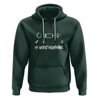 My Worst Nightmare Emty Battery Wifi Loading Gamer Power Hoodie - Wonder Print Shop
