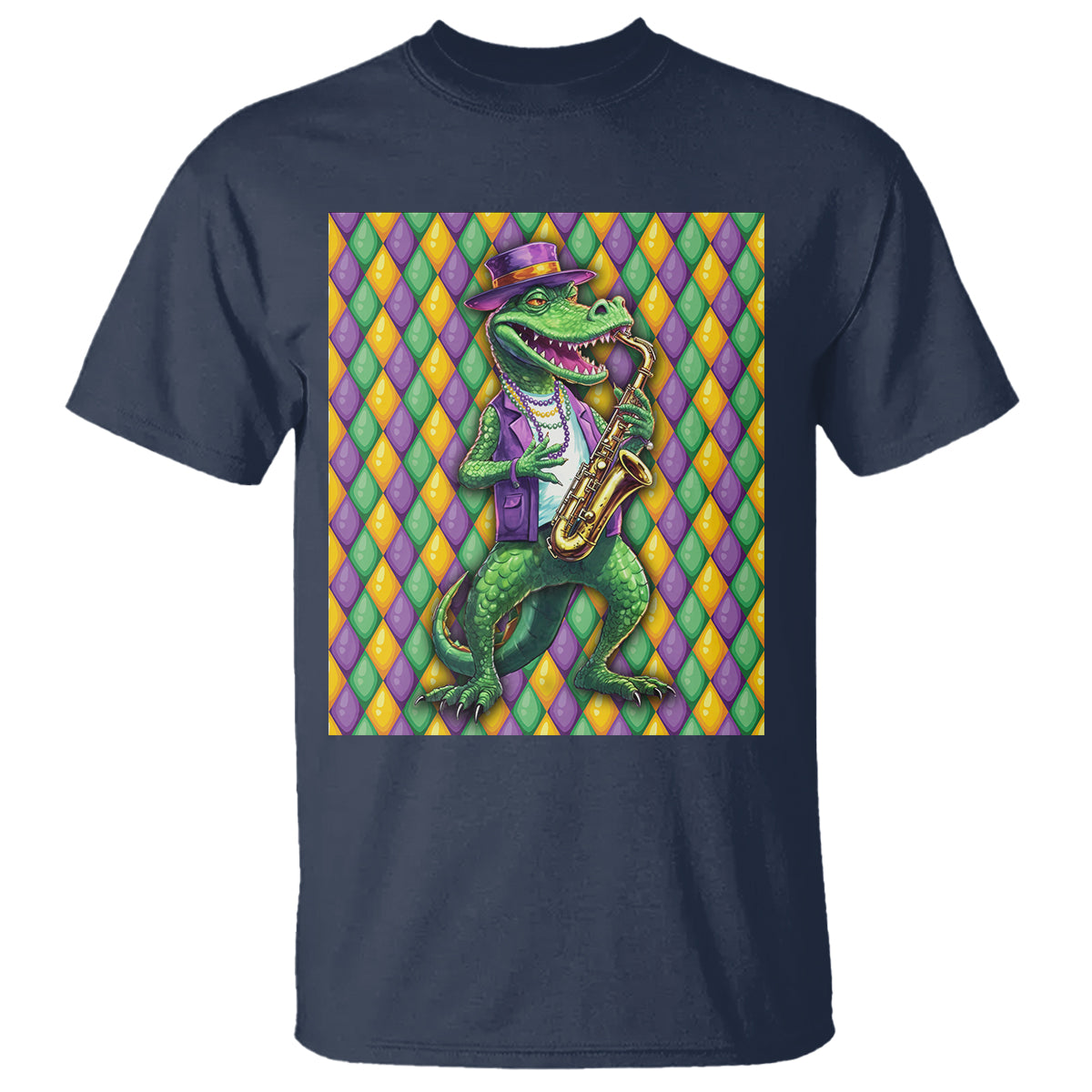 Mardi Gras Funny Alligator Crocodiles Jester Fat Tuesday New Orleans T Shirt - Wonder Print Shop